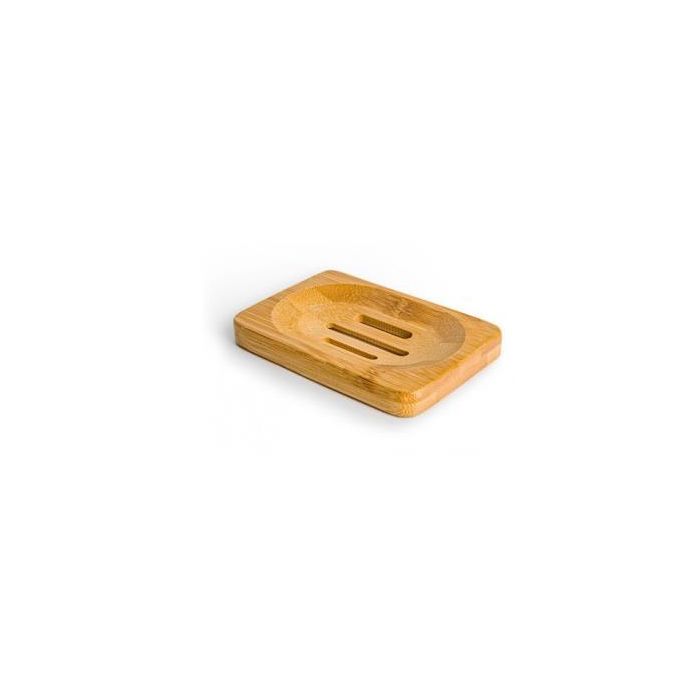 BAMBOOVEMENT Jabonera de Bambú Rectangular con Drenaje, Soporte Antideslizante para Mayor Duración del Jabón