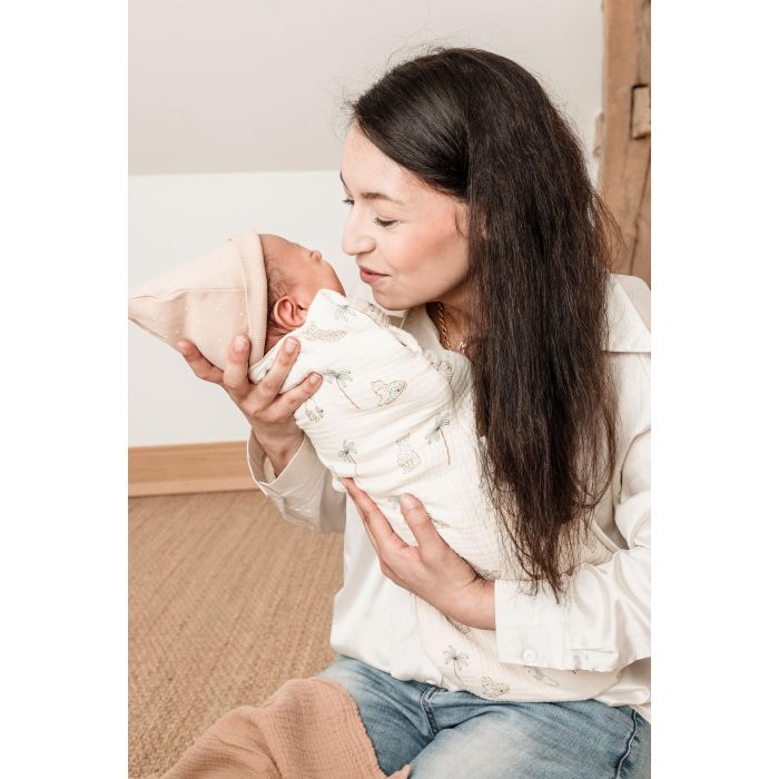 Saco de dormir 2 en 1 - CANDIDE - 55 cm - 0/3 meses - Estampado de tigre blanco 5