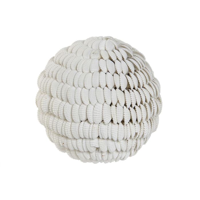 Bola Decoracion Mediterraneo DKD Home Decor Blanco 12 x 12 x 12 cm