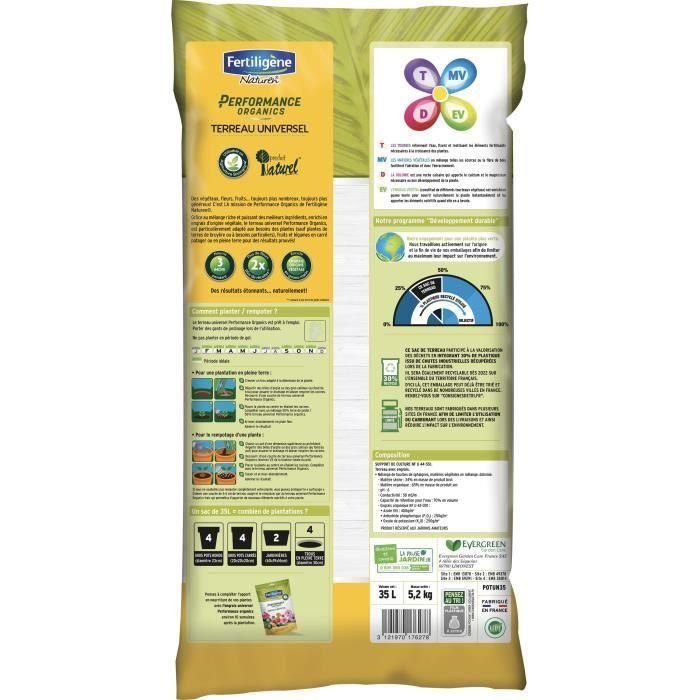 FERTILIGENE Soil Performance Organics Universal - 35 L 1 FERTILIGENE Soil Performance Organics Universal - 35 L 1