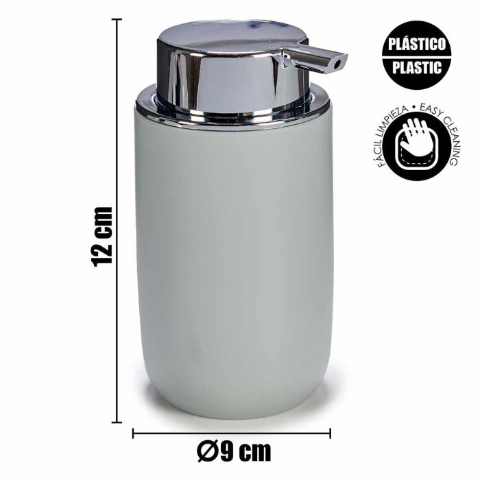 Set 4 Piezas Artículos de Baño Gris Berilo - Incluye Espejo, Vaso, Escobillero y Jabonera (6 Unidades) 2 Set 4 Piezas Artículos de Baño Gris Berilo - Incluye Espejo, Vaso, Escobillero y Jabonera (6 Unidades) 2