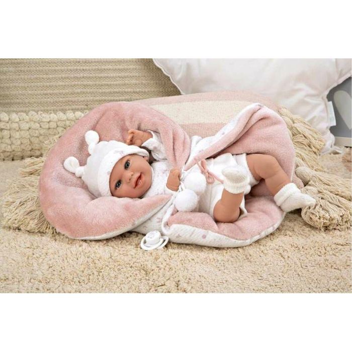 Muñecas Arias Muñeca Elegance Babyto 35 cm Rosa con Manta Muñeco de Peso Edad 3+ años 2