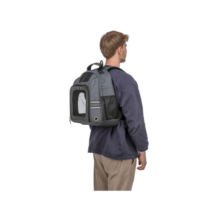 Mochila para Mascotas Trixie Gris 34 × 44 × 26 cm 4