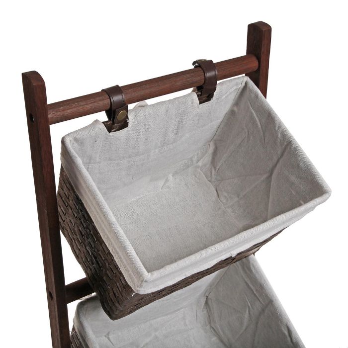 Mueble Baño 3 Cestas Marron Os Versa 35X102CM 2 Mueble Baño 3 Cestas Marron Os Versa 35X102CM 2