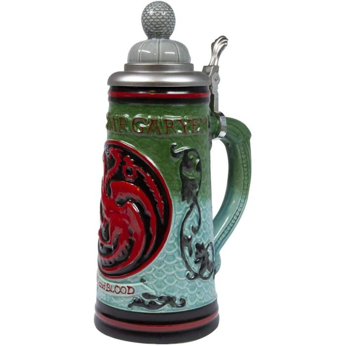 Sd Toys Jarra de Cerámica con Relieve Juego de Tronos, Tapa 3D, Estilo Alemán, Capacidad 600ml 0 Sd Toys Jarra de Cerámica con Relieve Juego de Tronos, Tapa 3D, Estilo Alemán, Capacidad 600ml 0