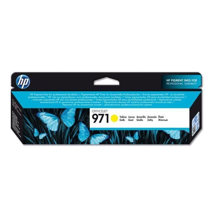 HP 971 Cartucho de Tinta Original Amarillo 2.500 Páginas para OfficeJet Pro X451, X551, X476, X576