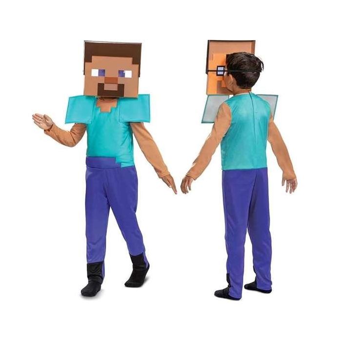 Disfraz minecraft steve lujo talla 4-6 años 1 Disfraz minecraft steve lujo talla 4-6 años 1