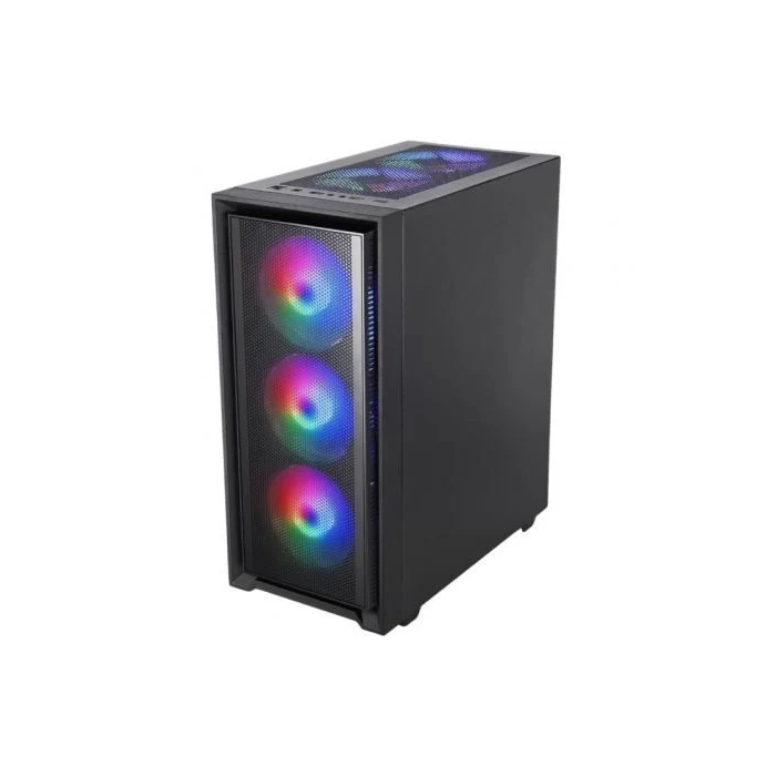 Mars gaming Caja Ordenador MC-AIR ATX Mid-Tower con Ventana Cristal Templado Iluminación RGB y Compatibilidad ATX, MicroATX, Mini-ITX 1