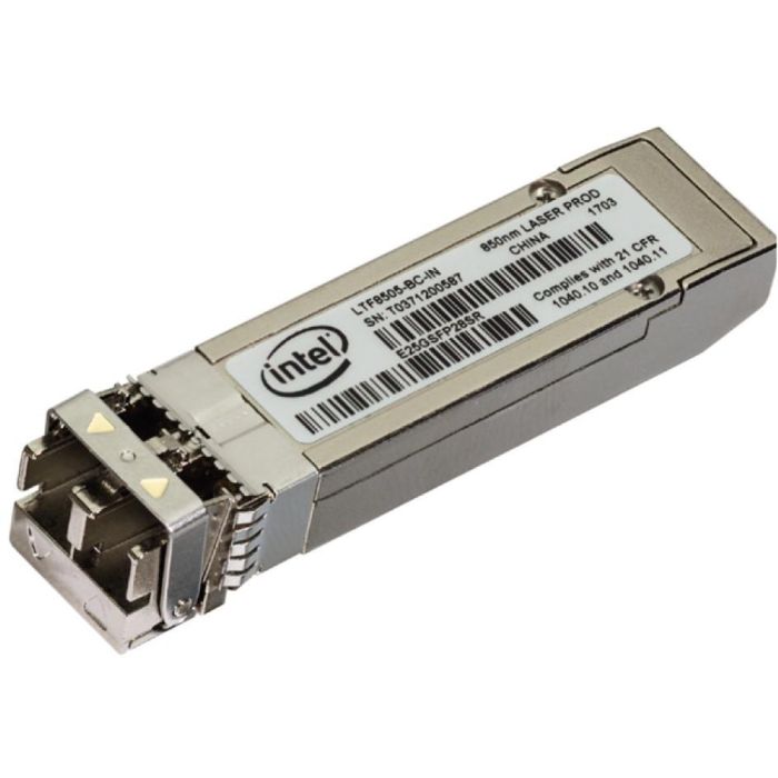 Intel E25GSFP28SR Transceptor SFP28 SR de fibra óptica, 25000 Mbit/s, 850 nm para Ethernet
