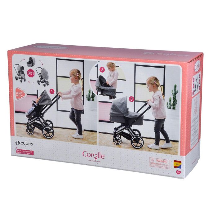 Corolle Cochecito Priam Cybex Combo 3 en 1 para Muñecos de 36-42 cm con Cesta a partir de 3 Años 2