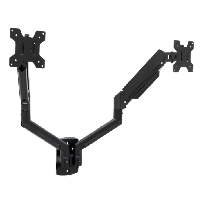 Tooq Soporte de Pared para 2 Monitores LP1434TNR-B Giratorio Inclinable Rotatorio Negro hasta 10kg por Brazo Ajustable VESA 75x75/100x100