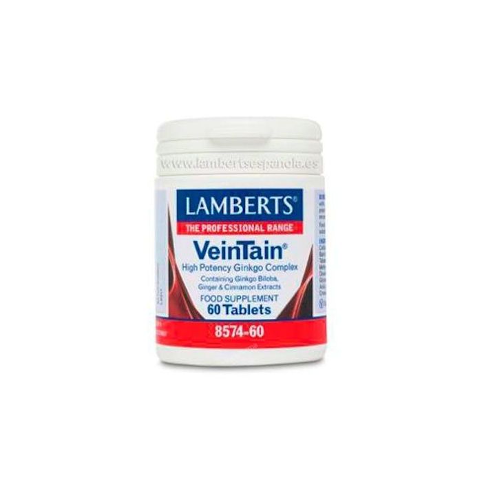 LAMBERTS Vein Tain 60 Cápsulas - Circulación Periférica, Apto Veganos y Vegetarianos