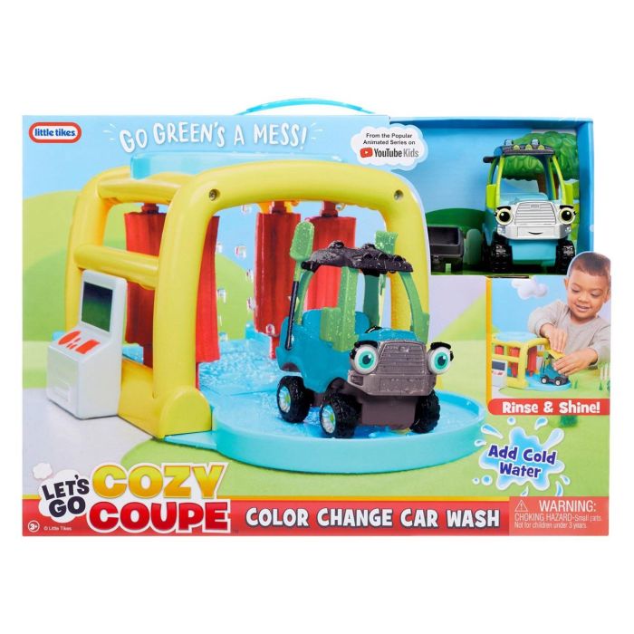 MGA Let's Go Cozy Coupe Tunel De Lavado 661297 Vehículo Que Cambia de Color con Agua para Niños +3 Años 2