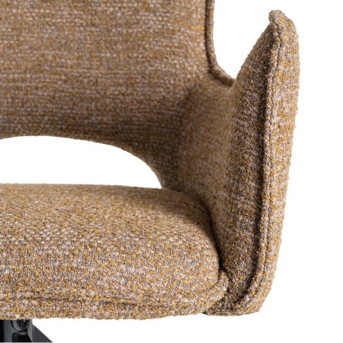 Silla Beige Tejido-Metal Salón 58,50 X 60 X 86,50 cm