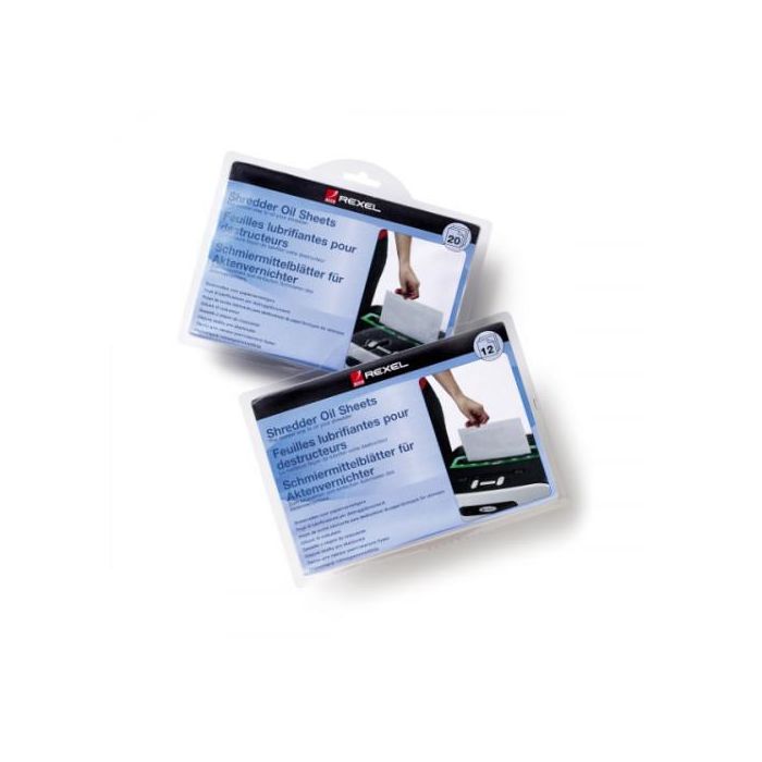 Hojas lubricante para destructora de papel Rexel Azul (12 Unidades) 1