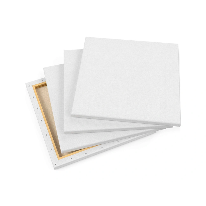 Liderpapel Bastidor Lienzo Grapado Algodón 100% 33x22 cm Marco Pawlonia 1,8x3,8 cm Bordes Madera 4