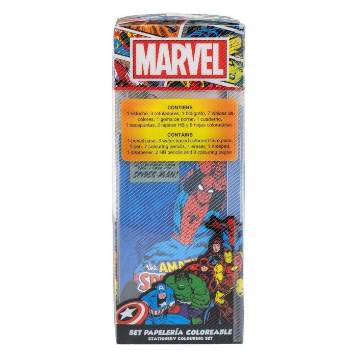 Set papelería coloreable marvel 5 Set papelería coloreable marvel 5