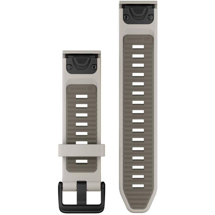 Garmin Ersatzarmband QuickFit 20mm Silikon Nebelgrau/Sandstein 1 Garmin Ersatzarmband QuickFit 20mm Silikon Nebelgrau/Sandstein 1