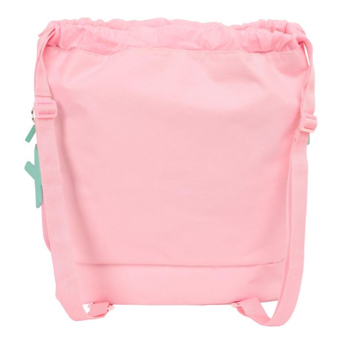 Bolsa Mochila con Cuerdas Munich Candy Rosa 35 x 40 x 1 cm 3