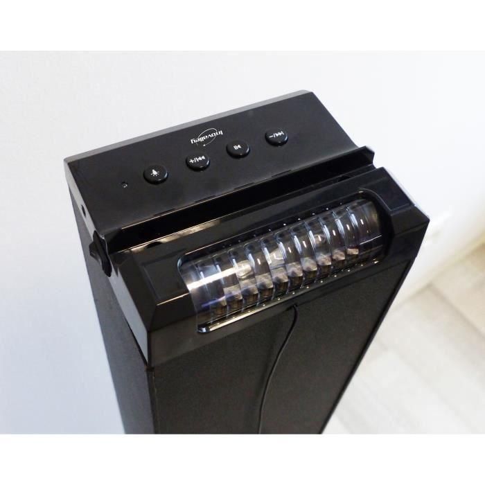 Torre de sonido Bluetooth - INOVALLEY - HP58BTH - 60W - Bluetooth V4.1 - Luces - FM - AUX-IN - Soporte extraíble - Mando a distancia incluido 5 Torre de sonido Bluetooth - INOVALLEY - HP58BTH - 60W - Bluetooth V4.1 - Luces - FM - AUX-IN - Soporte extraíble - Mando a distancia incluido 5