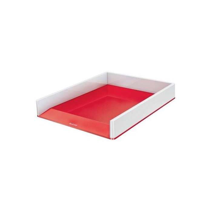 Bandeja Sobremesa Leitz Wow Dual Rojo Metalizado/Blanco