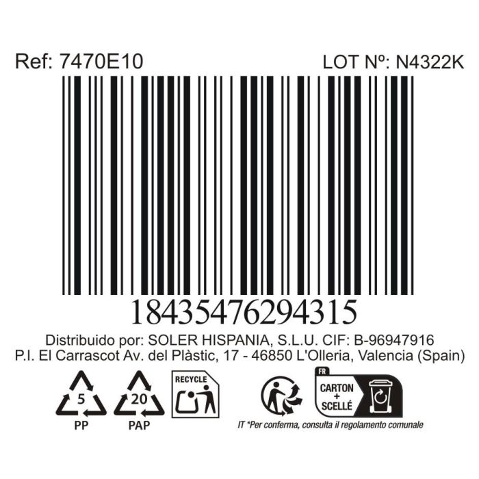 La Mediterranea Bol Black Clay 1000 ml, 17.3 x 9.4 x 17.5 cm (12 Unidades) 3