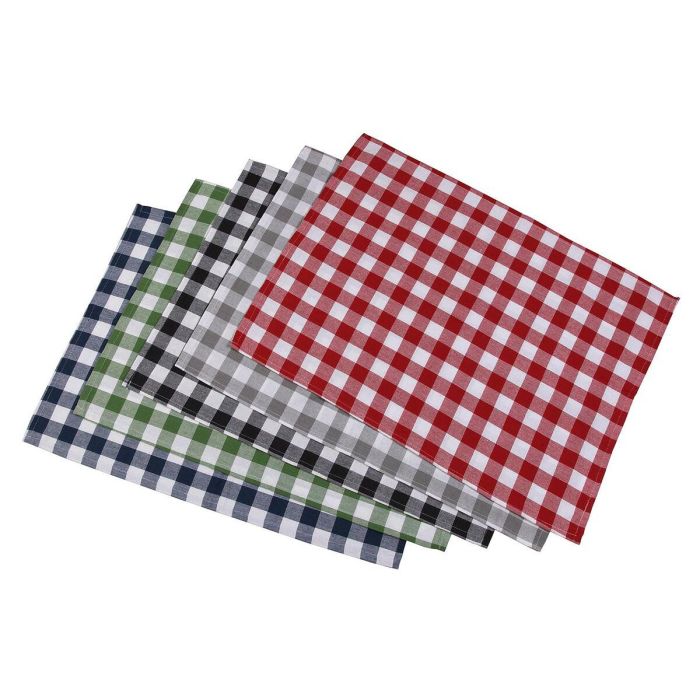 Paño de Cocina Cuadros Surtido 50x70 cm Algodón - Versa (25 Unidades) 0 Paño de Cocina Cuadros Surtido 50x70 cm Algodón - Versa (25 Unidades) 0