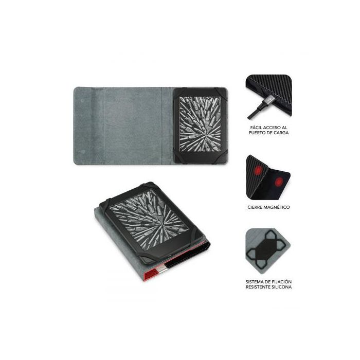 SUBBLIM Funda Ebook 6" Rojo 1
