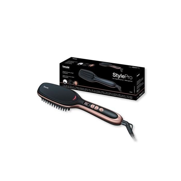 Beurer HS-60 Cepillo Alisador Eléctrico con Pantalla LCD y Función Iónica para Cabello Liso y Sin Electricidad Estática 2