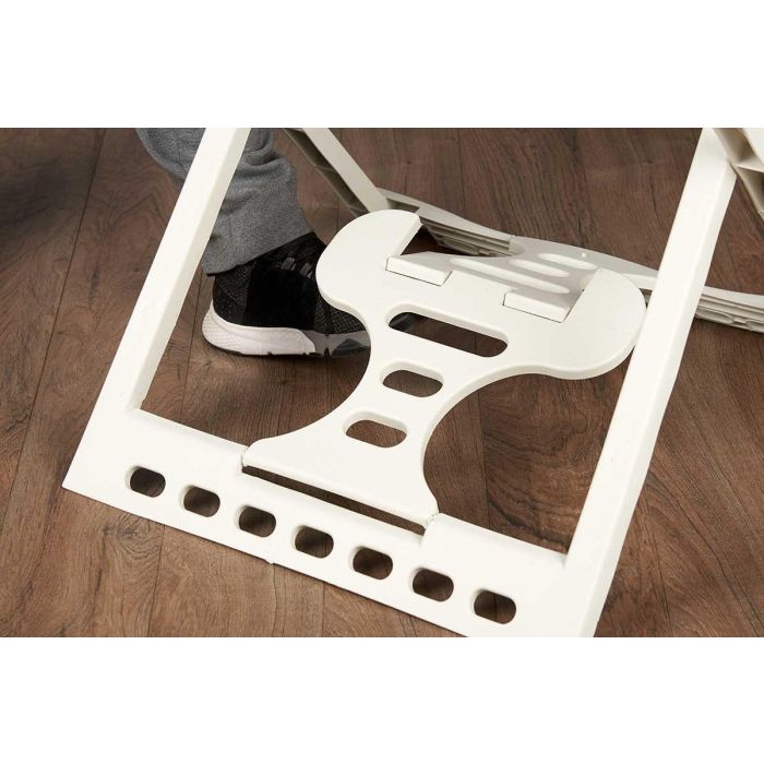 Tendedero de Resina Blanco Mikonos 23M Kipit - 121x56x7 cm, Plegable (4 Unidades) 4 Tendedero de Resina Blanco Mikonos 23M Kipit - 121x56x7 cm, Plegable (4 Unidades) 4