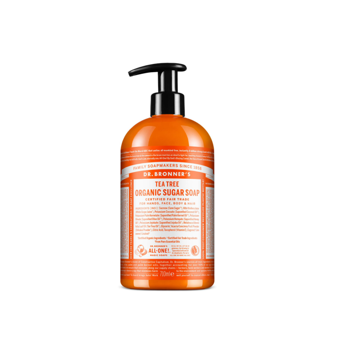 Dr Bronner'S Jabones De Azúcar Árbol Del Té 710 mL Dr Bronner'S Jabones De Azúcar Árbol Del Té 710 mL