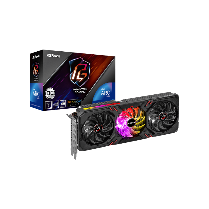 Asrock Phantom Gaming Arc A770 Intel 16 GB GDDR6 5 Asrock Phantom Gaming Arc A770 Intel 16 GB GDDR6 5