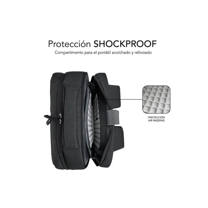 SUBBLIM Mochila Traveller Airpadding Backpack 15,6" Grey 3