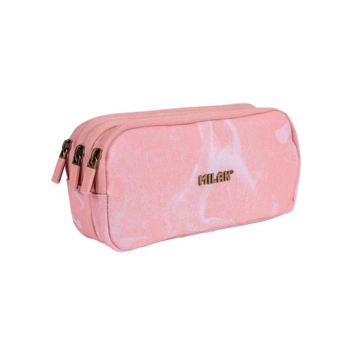Milan Portatodo 3 Cremalleras Serie Lava Rosa