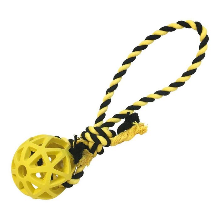Gloria Bola Rejilla Goma Resistente para Perros con Cuerda - Juguete de Lanzamiento y Premios 9 cm Diámetro x 30 cm Cuerda Colores Surtidos 2 Gloria Bola Rejilla Goma Resistente para Perros con Cuerda - Juguete de Lanzamiento y Premios 9 cm Diámetro x 30 cm Cuerda Colores Surtidos 2