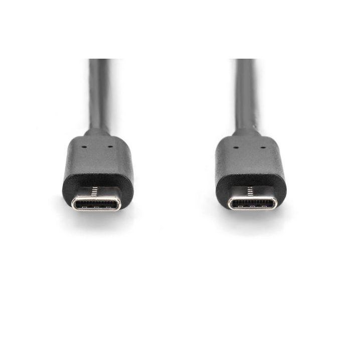 Cable USB-C Digitus AK-300138-010-S Negro 1 m 2 Cable USB-C Digitus AK-300138-010-S Negro 1 m 2