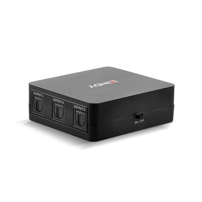 Lindy Splitter Audio Óptico TosLink de 3 Puertos - Divisor Digital SPDIF Compatible Dolby Digital/DTS/LPCM 4 Lindy Splitter Audio Óptico TosLink de 3 Puertos - Divisor Digital SPDIF Compatible Dolby Digital/DTS/LPCM 4