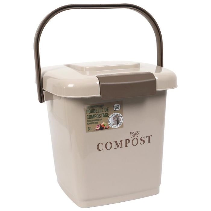 Je cherche une Idee Cubo Compost 8 L con asa y cierre de solapa, de polipropileno, para residuos orgánicos 2 Je cherche une Idee Cubo Compost 8 L con asa y cierre de solapa, de polipropileno, para residuos orgánicos 2