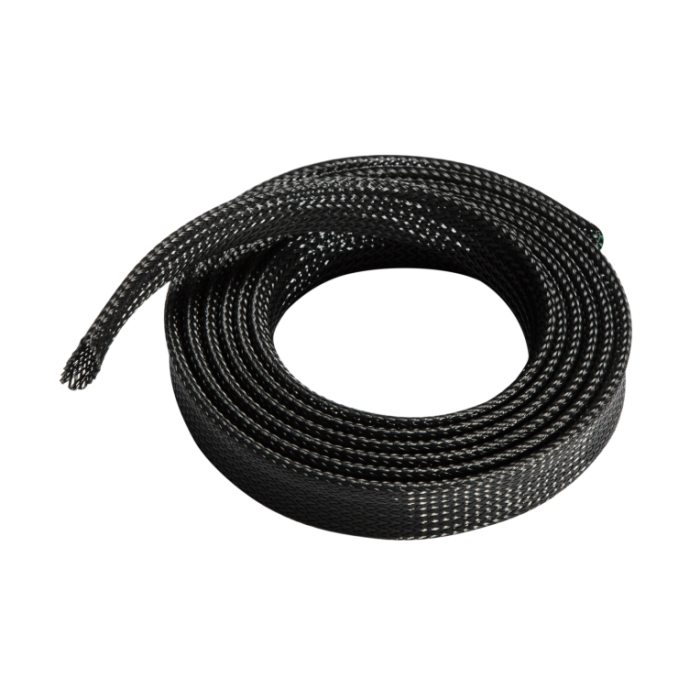 Aisens Organizador de Cable En Espiral 20 mm Negro 1.0M - Flexible, Poliéster, Expansible