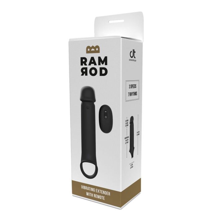 Funda para pene Dream Toys Ramrod Negro Ø 4,4 cm 1