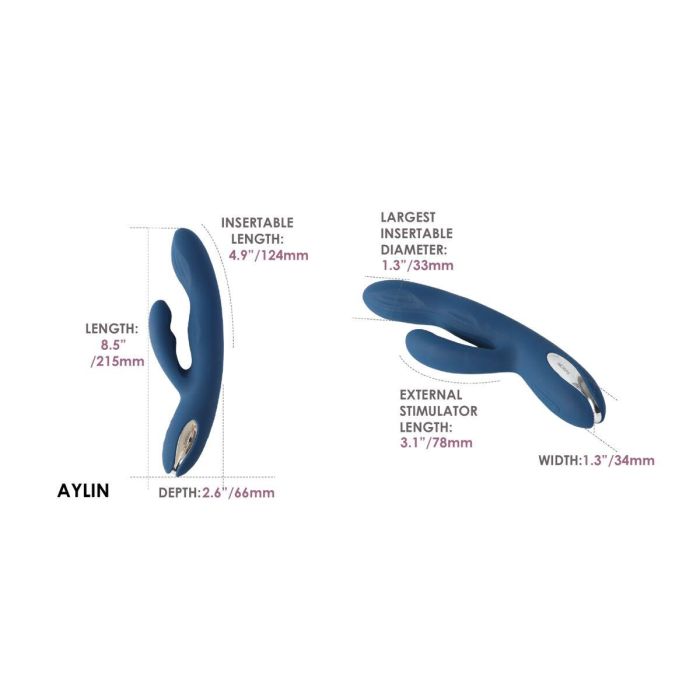 Vibrador Svakom Azul oscuro 14 Vibrador Svakom Azul oscuro 14