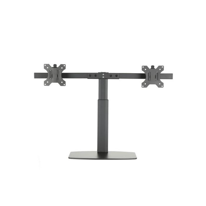 Ewent EW1538 Soporte de Mesa para 2 Monitores hasta 27 Pulgadas, Resorte de Gas, Ajuste Ergonómico, Gestión de Cables