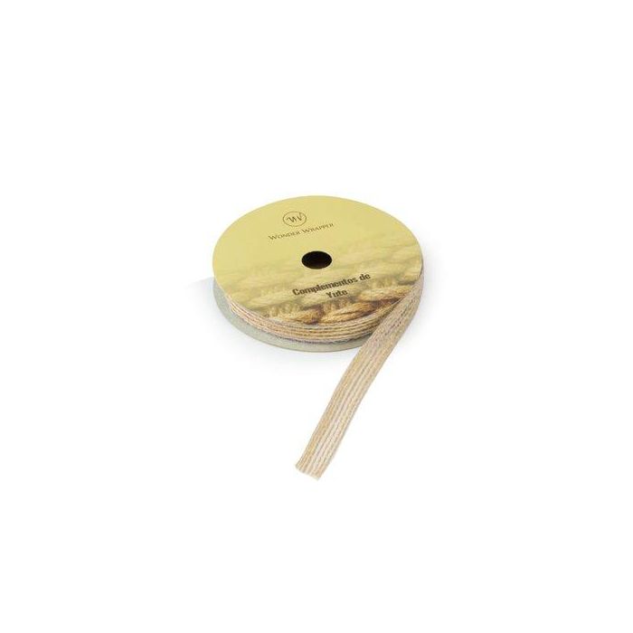 Cinta De Regalo De Yute De 10 Mm Rollo De 3 M Natural