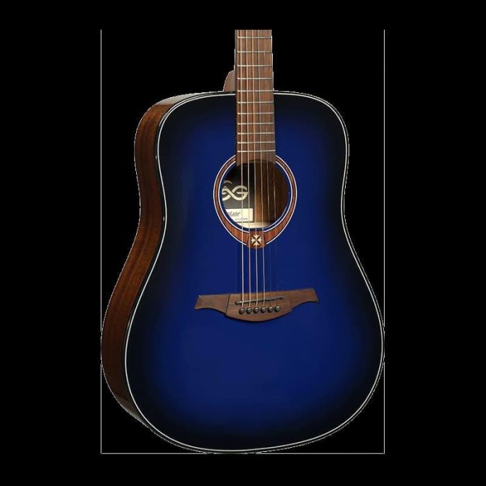 LAG Guitarra Acústica Dreadnought Edición Limitada Blue Burst Azul Tapa Cedro Rojo Macizo Mástil Caoba 0 LAG Guitarra Acústica Dreadnought Edición Limitada Blue Burst Azul Tapa Cedro Rojo Macizo Mástil Caoba 0