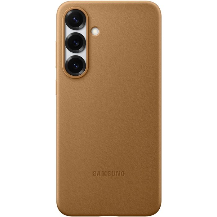 Samsung EF-VS936PFEGWW Funda Kindsuit para Galaxy S25+ de 6.7 Pulgadas, Imitación Piel, Color Camel/Marrón 1