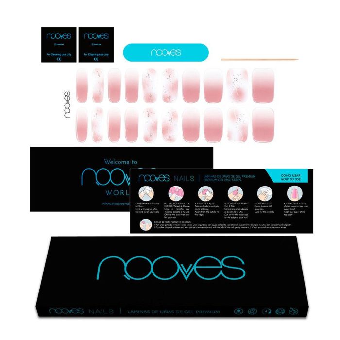 Nooves Láminas de Uñas de Gel michelle premium glam #art design 20 u Nooves Láminas de Uñas de Gel michelle premium glam #art design 20 u