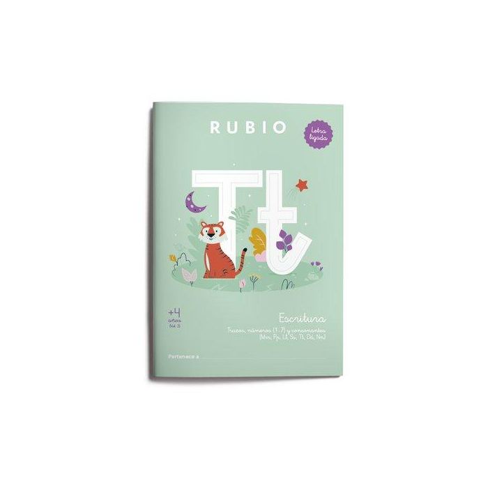 Cuaderno Rubio A4 Escritura Letra Ligada +4 Años Vol. 2 5 unidades