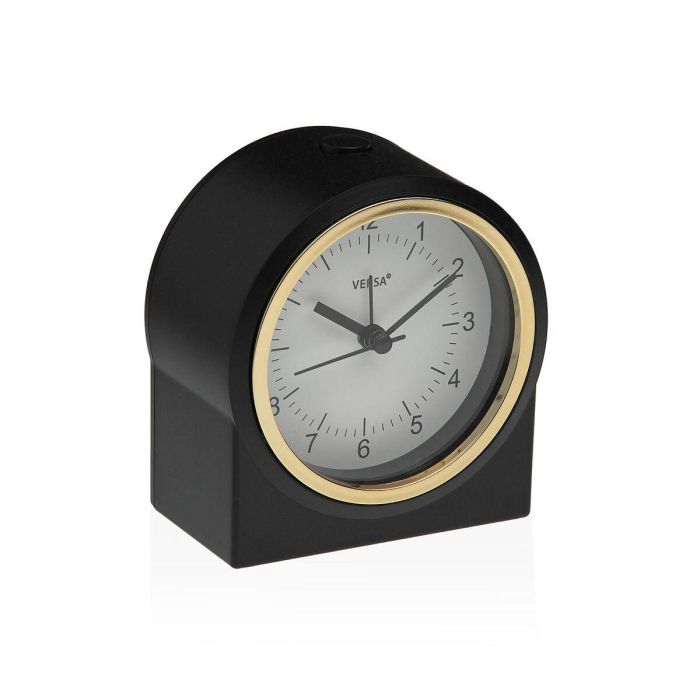 Reloj-Despertador Versa Negro Plástico Reloj-Despertador Versa Negro Plástico