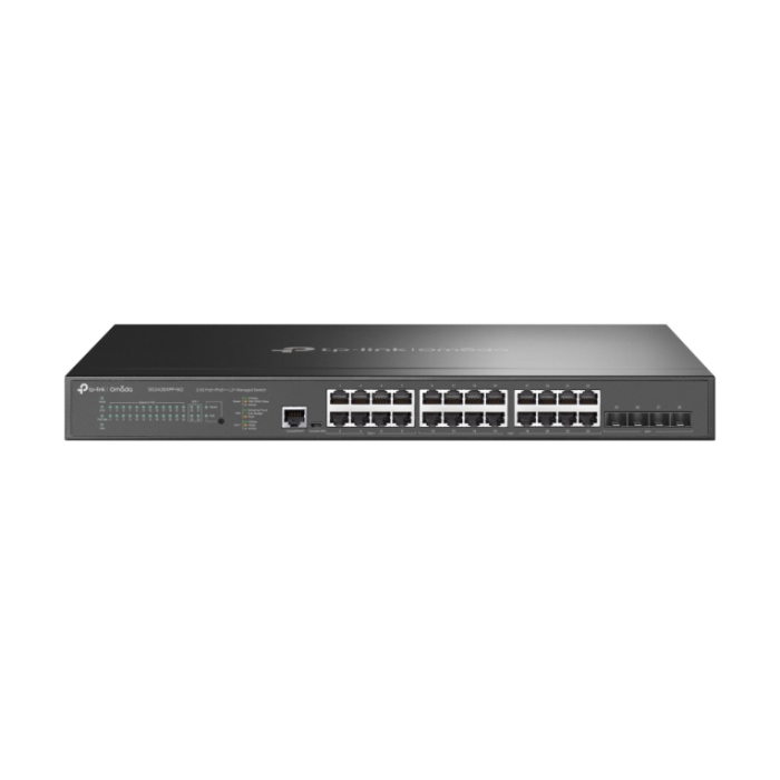 TP-Link Omada SG3428XPP-M2 switch Gestionado L2+ 2.5G Ethernet (100/1000/2500) Energía sobre Ethernet (PoE) 1U Negro TP-Link Omada SG3428XPP-M2 switch Gestionado L2+ 2.5G Ethernet (100/1000/2500) Energía sobre Ethernet (PoE) 1U Negro