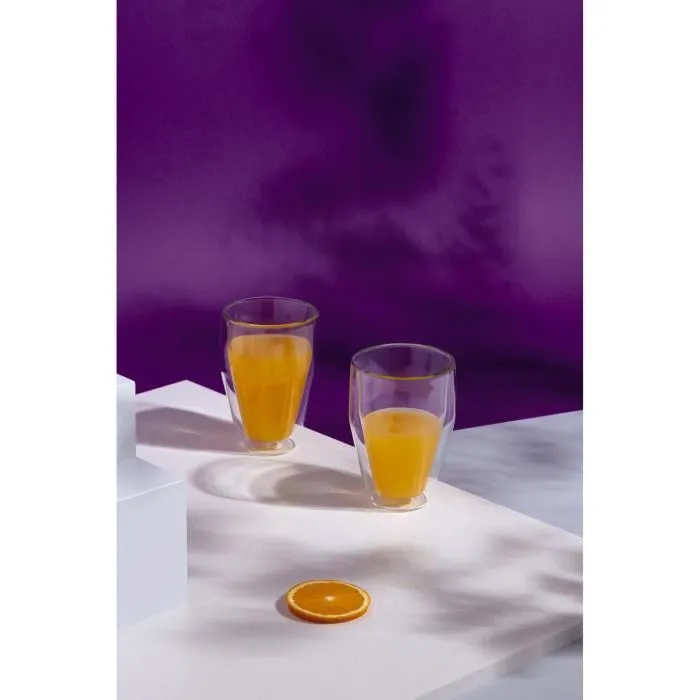 Bodum 0699965256753 Juego de 6 Vasos Térmicos Titlis Doble Pared Transparente 0,35 l 4